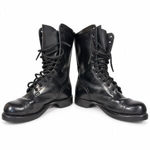 Corcoran 1500 Jump Boots Mens 8.5 E Wide Black Leather Combat Cap Toe Made USA